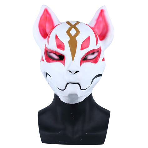 Full Head Fortnite Fox Drift Mask Cosplay Fortnite Kitsune