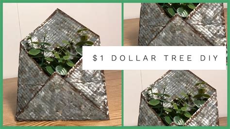 Didn't like the fact that used this once and the blade went flying off. ️ Dollar Tree DIY | Galvanized Envelope Planter ...