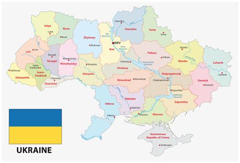 Ukraine On The World Mapmap Of Europe City Region Map