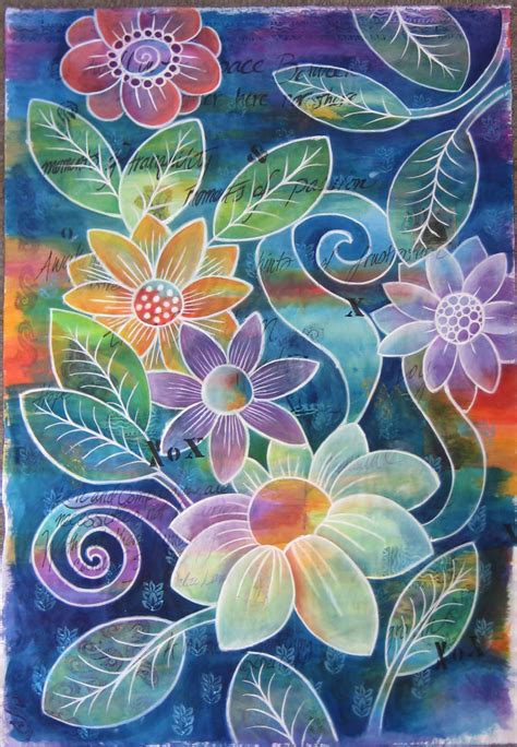 Recreate an old family photograph. Judy Coates Perez: Painting my next quilt with FW inks