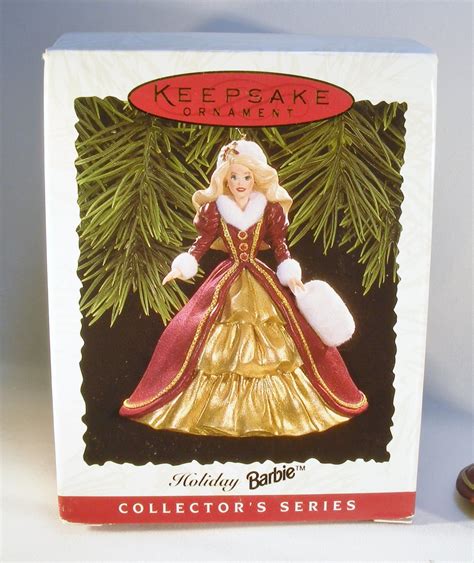 Hallmark 1996 Keepsake Ornament Holiday Barbie Collectors Series 4