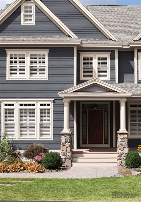 Cool Paint Color Inspiration Gallery For Home Exteriors Behr Gray