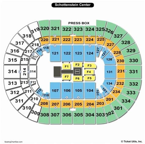 Schottenstein Center Seating Chart Seating Charts Chart Seating