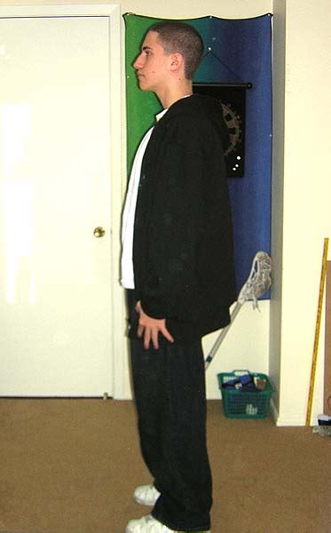 Photographic Height/Weight Chart - 5' 8", 130 lbs., BMI:20