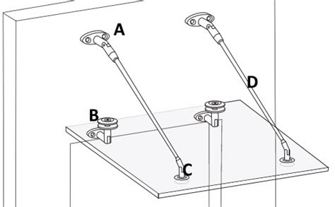 Hardware only, glass not included material: 4-Point Fixing Glass Canopy System - KerolHardware.co.uk