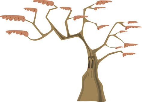 Gambar Vektor Batang Pohon Png Gambar Bagian Tumbuhan