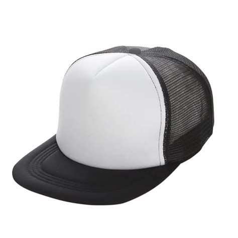 Plain Trucker Hats For Men Women Spring Summer Blank Mesh Snapback Caps
