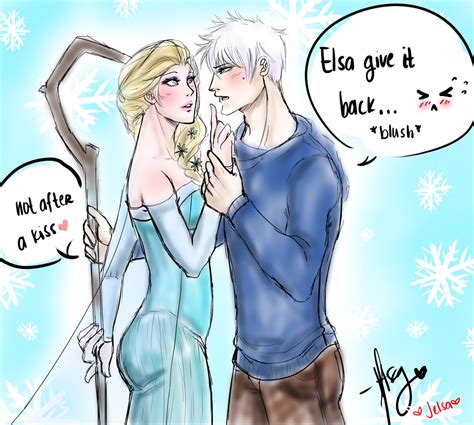 Jack Frost And Elsa By Sidney On Deviantart Legend Of The Guardians Rise