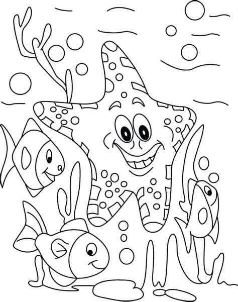 Under The Sea Coloring Pages For Toddlers Under The Sea Coloring Page