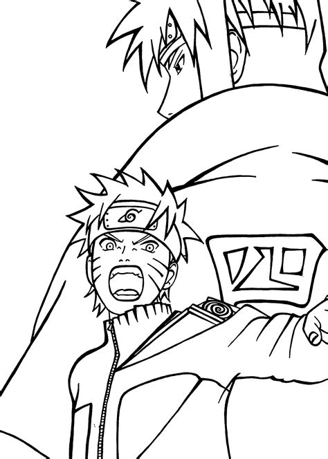 Desenho De Personagem Naruto Para Colorir Tudodesenhos