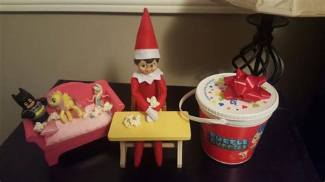 Elf is a christmas must have. Elf on the shelf ideas - ready to watch a movie! | Elf on ...
