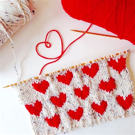 My Lovely Hearts Knitting Pattern ️ ️ Yarn Crafts Knitting Knitting
