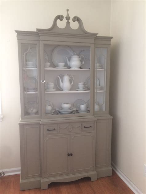 Painting them is the best and easiest way to do that. Painted China Cabinet with Fusion Mineral Paint in Linen ...