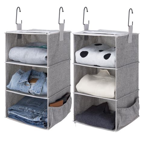 StorageWorks 6-Shelf Hanging Closet Organizer, Multifunctional Foldable