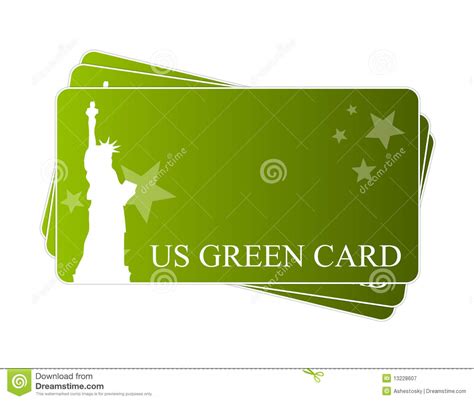 Each of these characters has a significance in your case. American green card stock vector. Illustration of cards ...