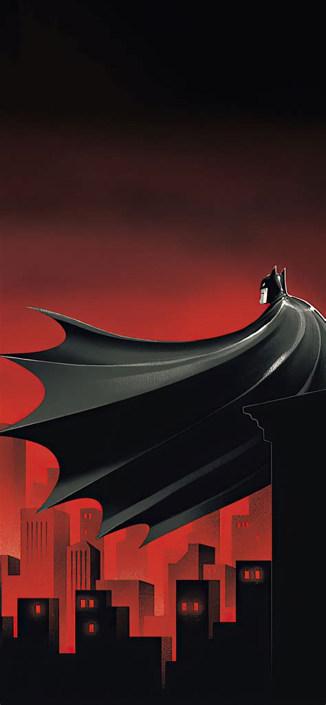 1125x2436 Batman The Animated Series Red World 4k Iphone Xsiphone 10