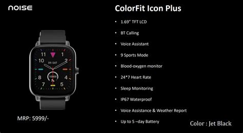 Noise Colorfit Pulse Spo2 Smart Watch With 10 Days Battery Life 60