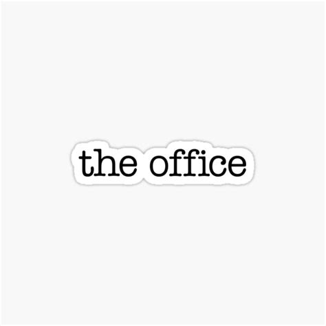 The Office Sticker By Blanewaremusic Redbubble