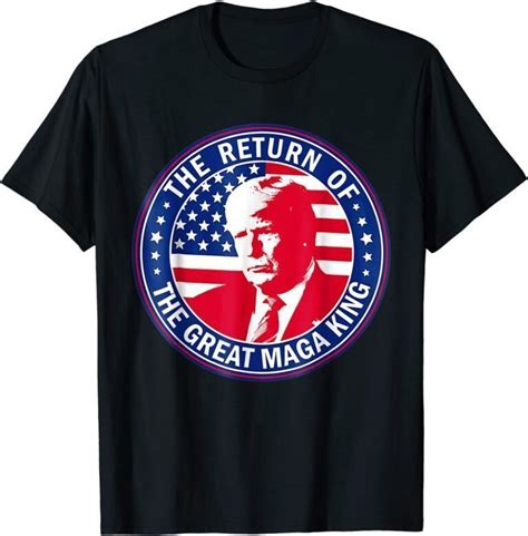 Ultra Maga The Return Of The Great Maga King American Flag Shirt