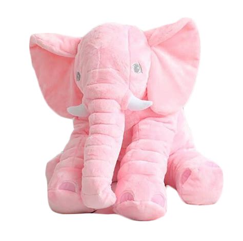 Pillow pets dream lites pink cat limited edition. Large Pink Elephant Pillow Cushion Plush Baby soft Toy ...