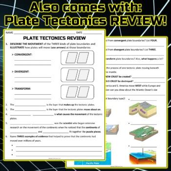 Tectonic plate practice worksheet answer key : Worksheet: Plate Tectonics Study Guide and Practice by Travis Terry