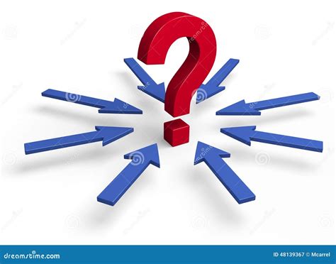Everything Points To One Key Question Stock Illustration Illustration
