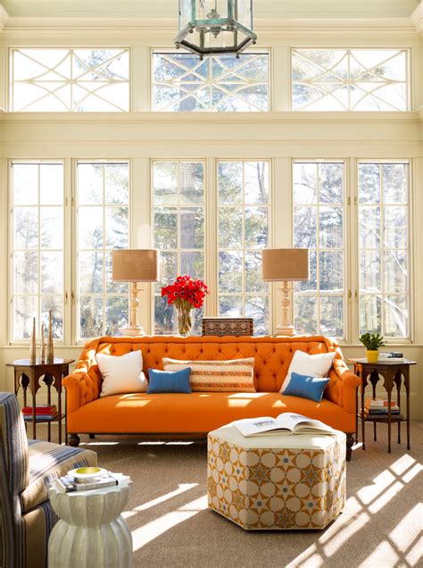 How To Adorn Your Interior With Orange Sofa Homesfeed