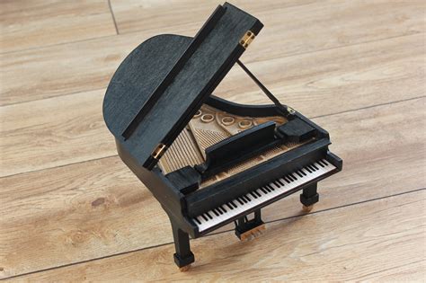 Piano Grand Piano Toy Miniature Musical Instrument Etsy