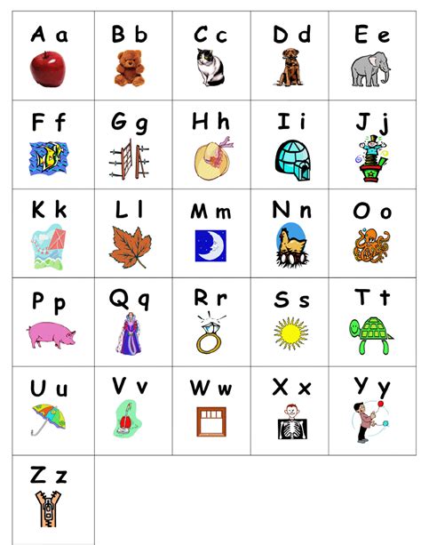 Alphabet Chart Printable Pdf Explore Worksheet