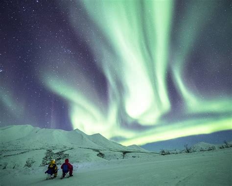 Aurora Borealis Northern Lights At Tombstone Territorial Park Yukon