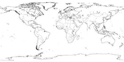 Maps of regions, like central america and the middle east; Outline Map Rivers Of The World