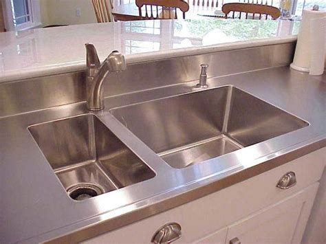 Havens made custom stainless steel sinks are exceptional workstations, designed for cutting down on clean up and prep times. integrated kitchen sink and countertop more stainless ...