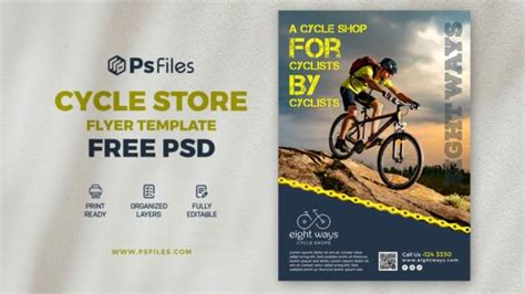 Cycle Store Promotion Free Psd Flyer Template Free Psfiles