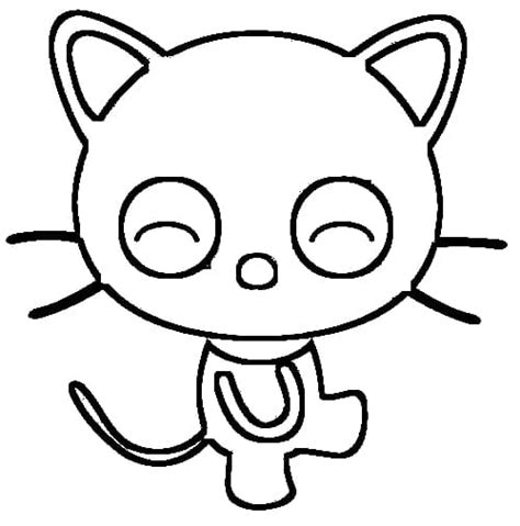 Smiling Chococat Coloring Page Download Print Or Color Online For Free
