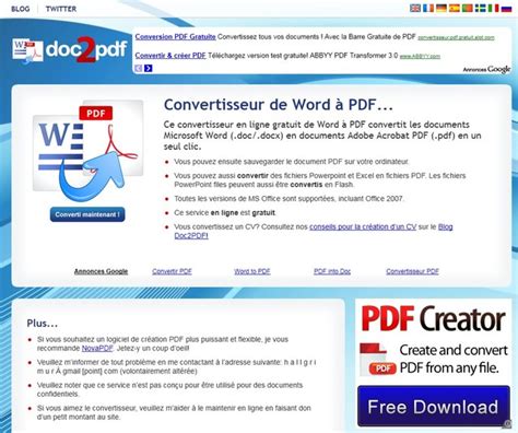 Logiciels Gratuit Pour Convertir Un Document Doc Word En Format Pdf