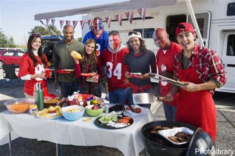 Live college football anticipation + game day + meat + beer + friends + flags + new friends + burning stuff + where was that toilet + after party = tailgate. Recipes: Healthy Tailgating