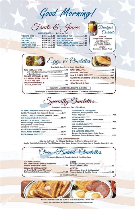 It is an icon with title info line. Online Menu of Hampton Diner Restaurant, Newton, New ...