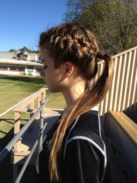 Ponytail hairstyles are not only for the gym. Athletic 'do | Hair styles, Sport hair, Sports hairstyles