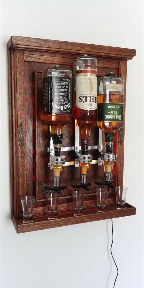 30ml 4 bottle bar beverage liquor dispenser holder alcohol drink shot wall mounted 4 station beer wine pourers divider separator. 6 Bottle Wall Mounted Liquor Dispenser - DISPENSER