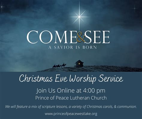 Dec 24 Christmas Eve Worship Service Westlake Oh Patch
