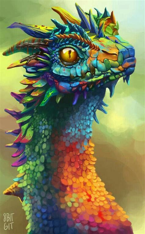 Pin by 國原 徐 on DEEP DREAM | Rainbow dragon, Dragon art, Dragon
