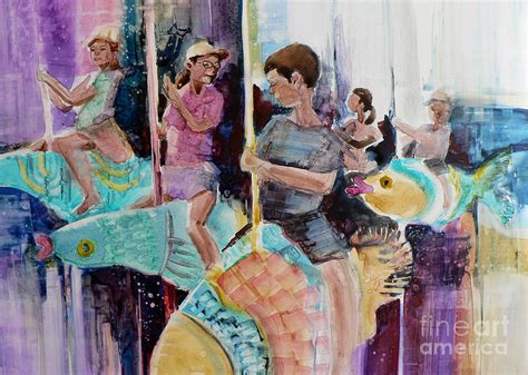 Carousel Painting By Catalina Rankin