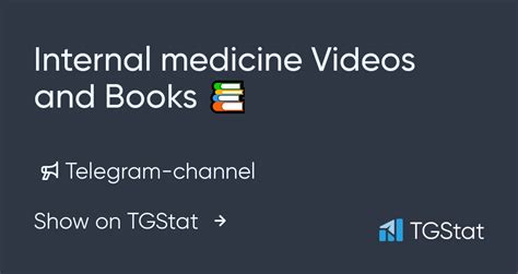 Telegram Channel Internal Medicine Videos And Books 📚 — Internal