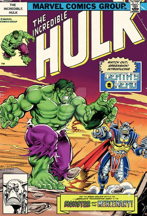 Hulk Vs Deaths Head Classic Us Marvel Style By Simon Williams Art