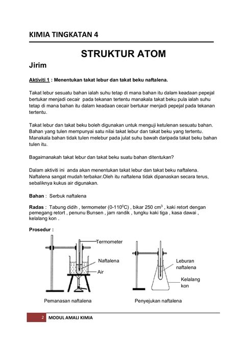 Eksperimen Kimia Tingkatan 4