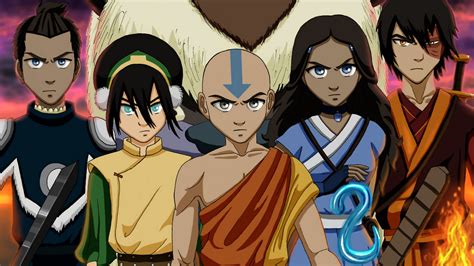 Avatar The Last Airbender Aang Azula Katara Toph Beifong Hd Anime