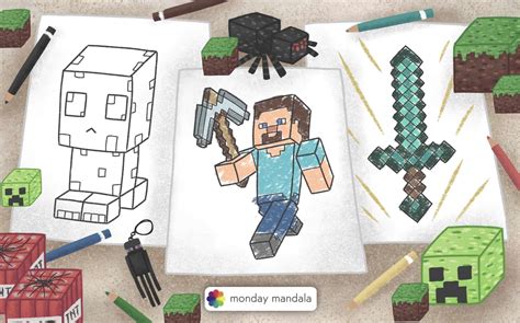 80 Minecraft Coloring Pages Free Pdf Printables