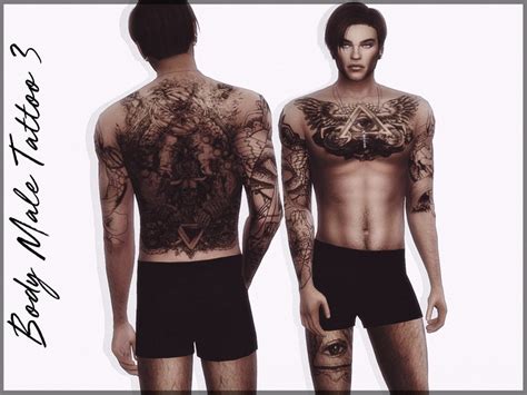 Aggregate Sims Male Tattoos Latest In Cdgdbentre