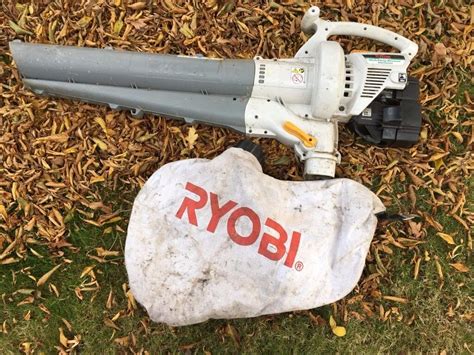 ryobi rgbv3100 2 cycle mulching leaf blower vacuum full working order see video in