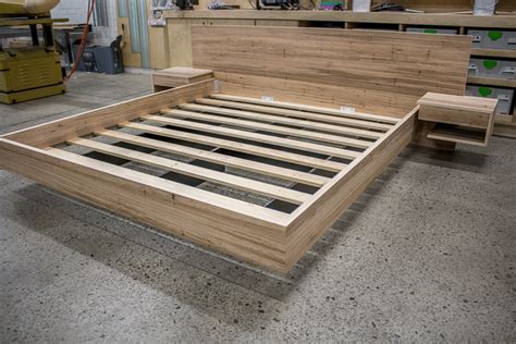 The extra strength steel framed mattress foundation features wooden slats that provide strong support for your memory foam, latex, or spring mattress. Floating Bed Frame by Pedullá Studio | Handkrafted